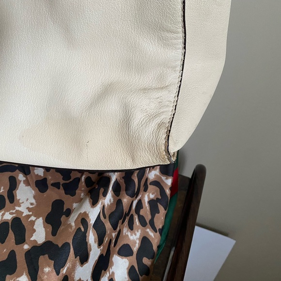 Michael-kors NORTH SOUTH hamilton embossed leather ivoryl shoulder bag - Picture 4 of 5